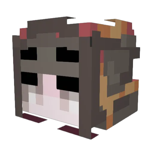 MHLeung Minecraft avatar head, 3D render