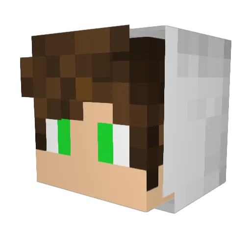 MHMDBM7 Minecraft avatar head, 3D render