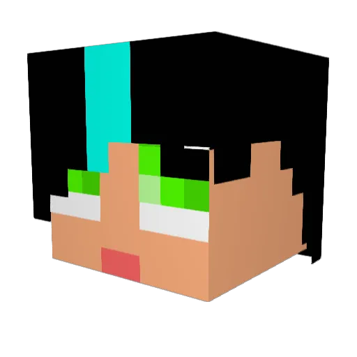 MHMproductions Minecraft avatar head, 3D render