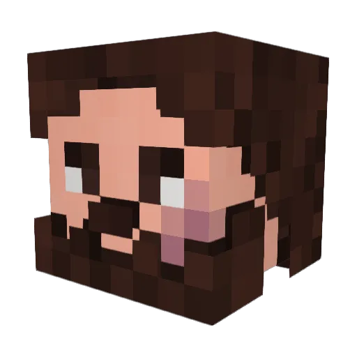 MHNovaak Minecraft avatar head, 3D render