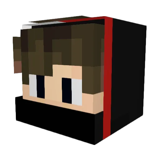 MHTTN1907 Minecraft avatar head, 3D render
