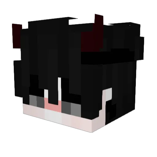 MHW11901 Minecraft avatar head, 3D render