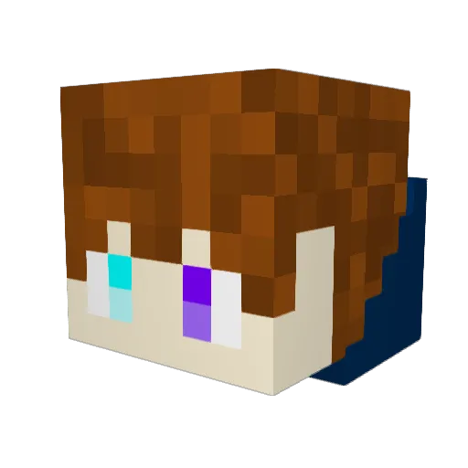 MHYG_ Minecraft avatar head, 3D render