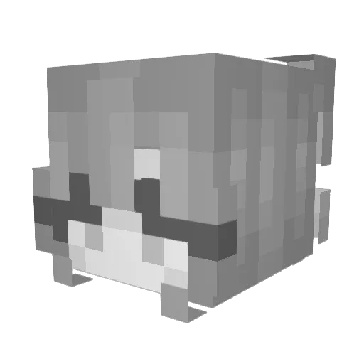 MHusinka Minecraft avatar head, 3D render