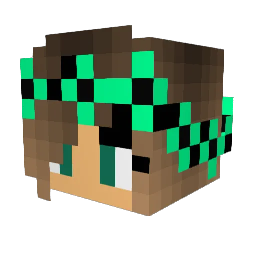 MHutch23 Minecraft avatar head, 3D render