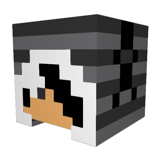 MI7MHARX Minecraft avatar head, 3D render