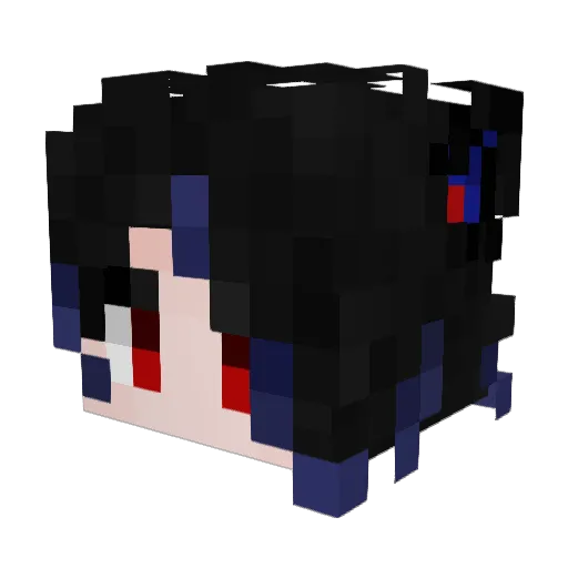 MIANXILIN Minecraft avatar head, 3D render