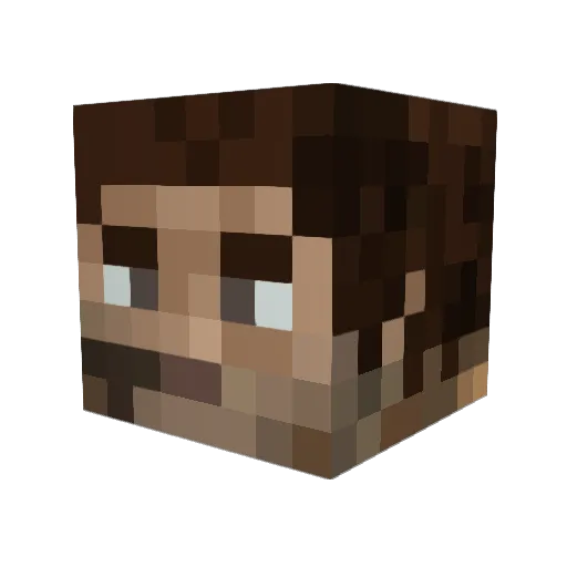 MIAxMiNeR Minecraft avatar head, 3D render