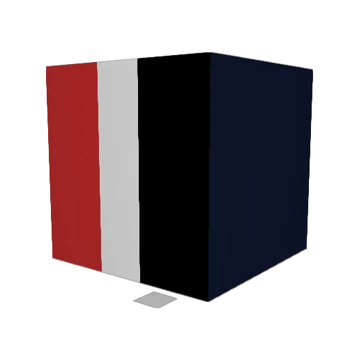 MIB33 Minecraft avatar head, 3D render