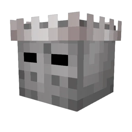 MIBB1304 Minecraft avatar head, 3D render