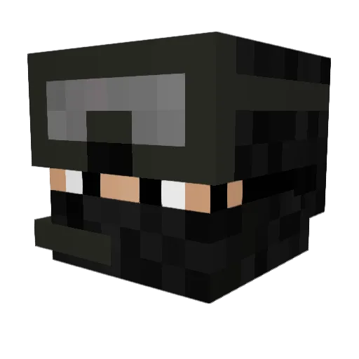 MICHAELAZOG Minecraft avatar head, 3D render