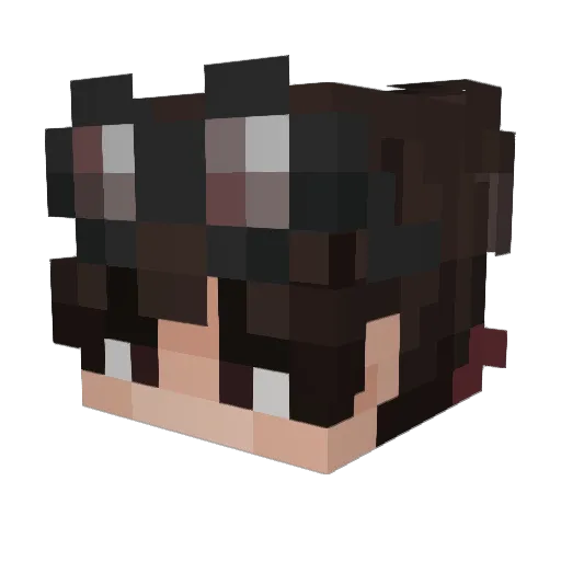 MICHIBOX Minecraft avatar head, 3D render