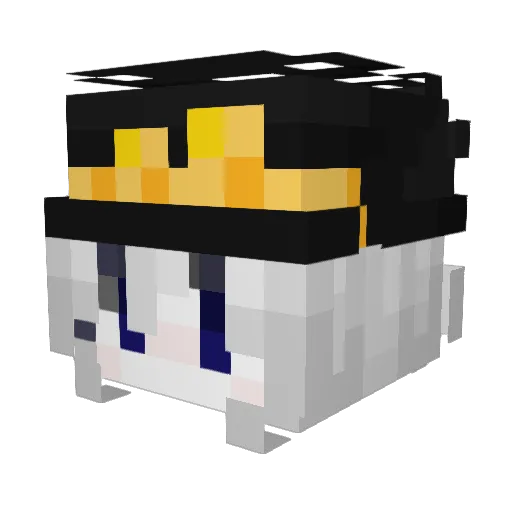 MICKKER4S Minecraft avatar head, 3D render
