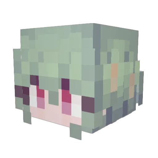 MICNIKE9 Minecraft avatar head, 3D render