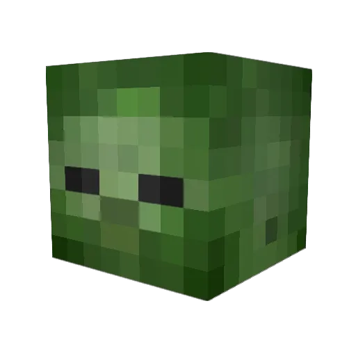 MICOCOL Minecraft avatar head, 3D render