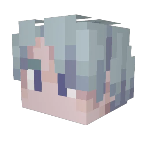 MICROWAVE85 Minecraft avatar head, 3D render