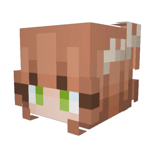MIC_Nj5VhXb Minecraft avatar head, 3D render