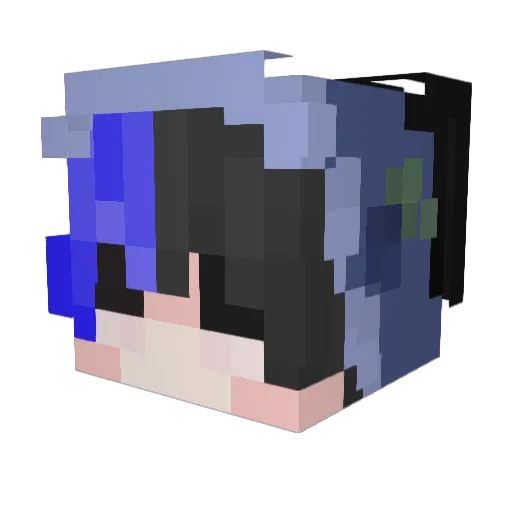 MIDAStak Minecraft avatar head, 3D render