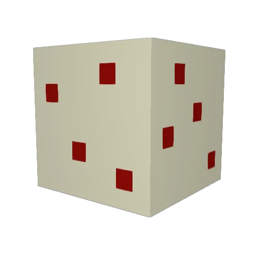 MIDEX10 Minecraft avatar head, 3D render