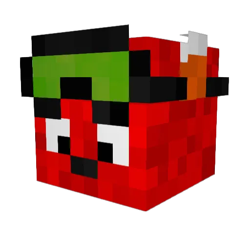 MIDIT Minecraft avatar head, 3D render