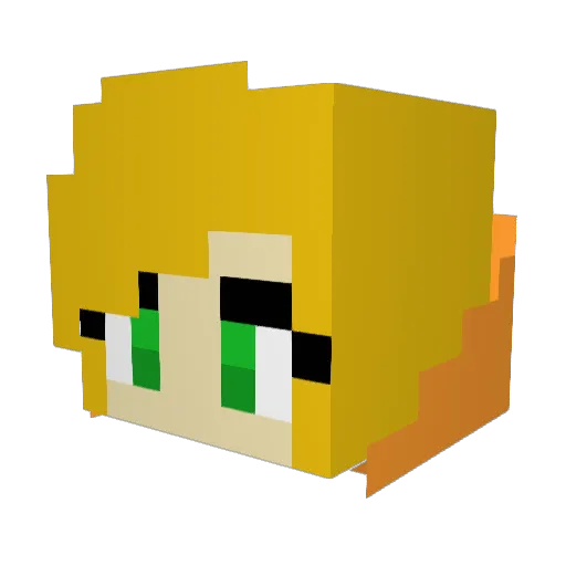 MIDNIGHT_M00N Minecraft avatar head, 3D render