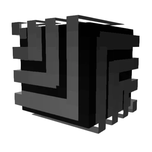 MIDo0 Minecraft avatar head, 3D render