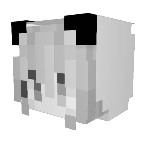 MIE1000 Minecraft avatar head, 3D render