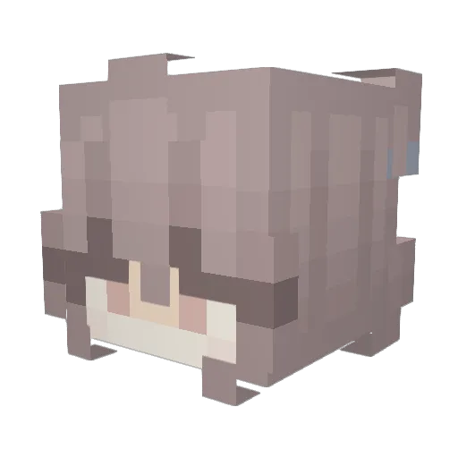 MIEYEer Minecraft avatar head, 3D render