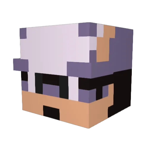 MIFE Minecraft avatar head, 3D render