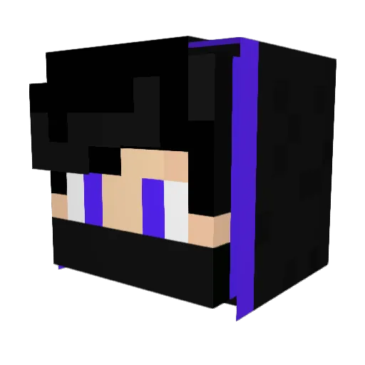 MIGOShoW Minecraft avatar head, 3D render