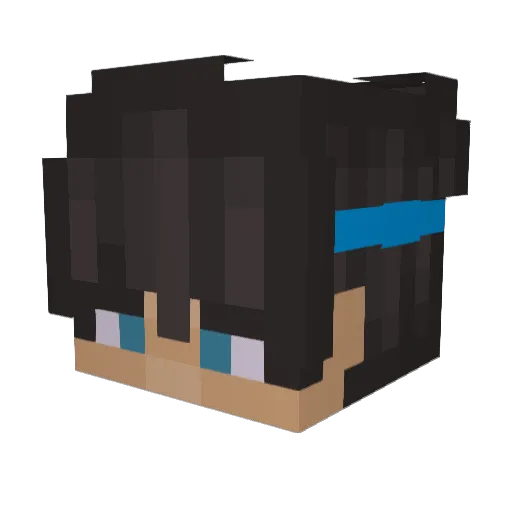 MIGUE071529 Minecraft avatar head, 3D render