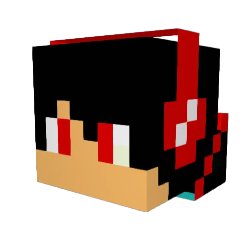 MIGUN2281337 Minecraft avatar head, 3D render
