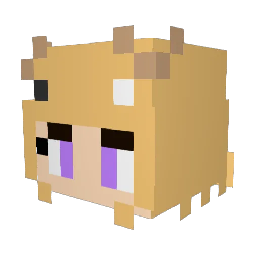 MIINO715 Minecraft avatar head, 3D render