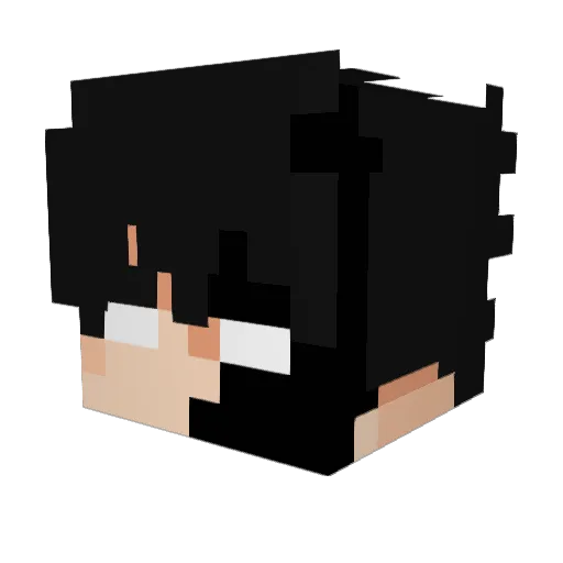 MIJIC4 Minecraft avatar head, 3D render