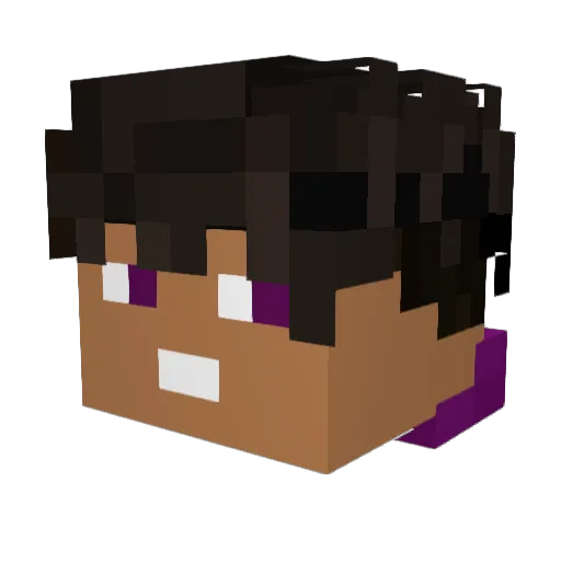 MIK0LAJ Minecraft avatar head, 3D render