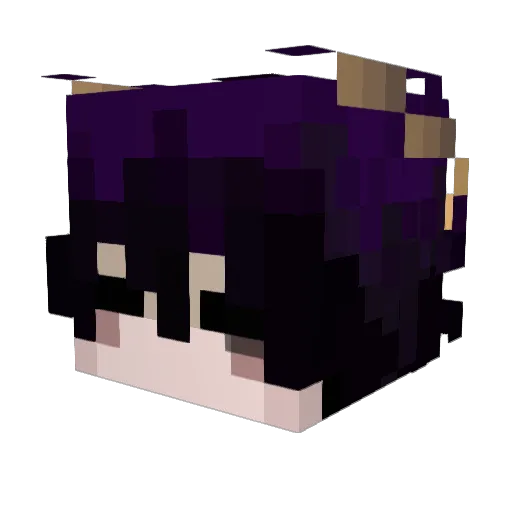 MIK4RI Minecraft avatar head, 3D render