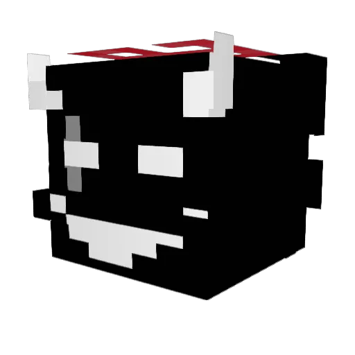 MIKAILEFE_31 Minecraft avatar head, 3D render