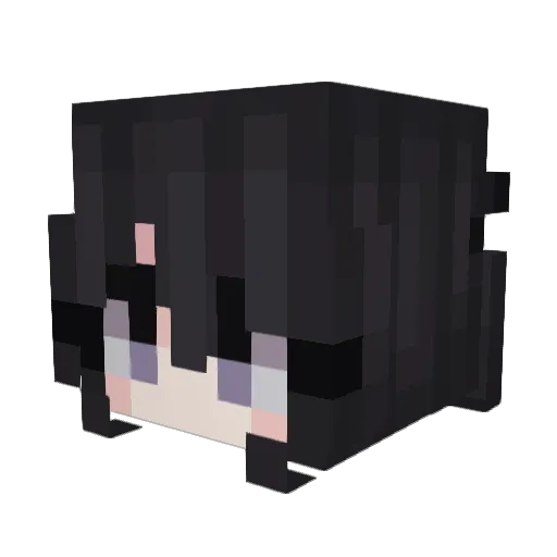 MIKASA16 Minecraft avatar head, 3D render
