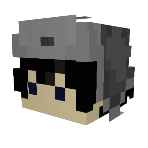 MIKEchannel Minecraft avatar head, 3D render