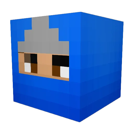 MIKExPAP Minecraft avatar head, 3D render