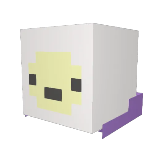 MIKITY75 Minecraft avatar head, 3D render