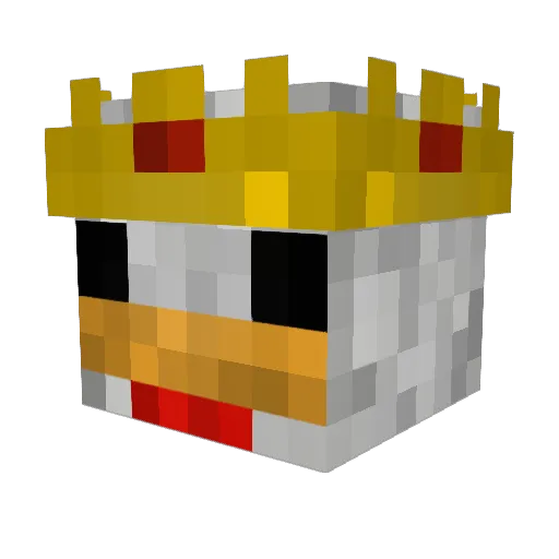 MIKIX9 Minecraft avatar head, 3D render