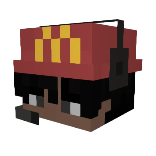 MIKKEE007 Minecraft avatar head, 3D render