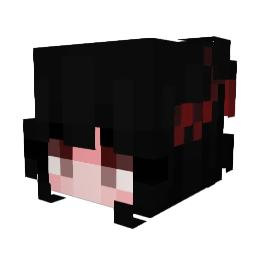 MIKOkasumi Minecraft avatar head, 3D render