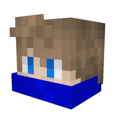 MIKY2102 Minecraft avatar head, 3D render