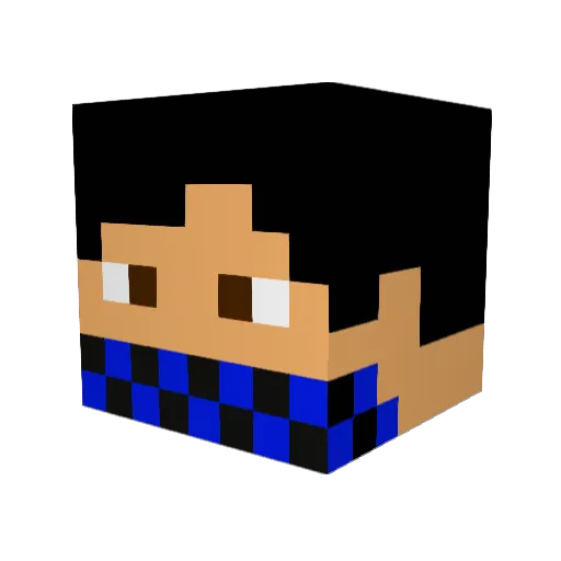 MIKYTIGER Minecraft avatar head, 3D render