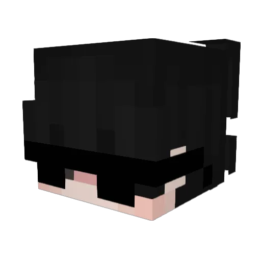 MILANESAdePure Minecraft avatar head, 3D render