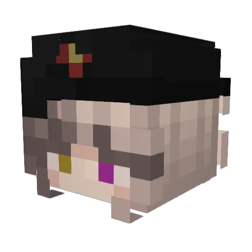 MILATARY Minecraft avatar head, 3D render