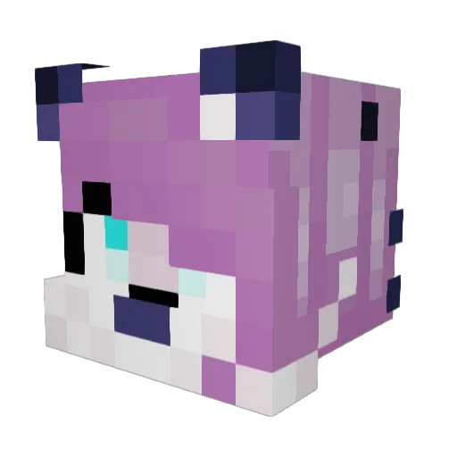 MILAX06 Minecraft avatar head, 3D render