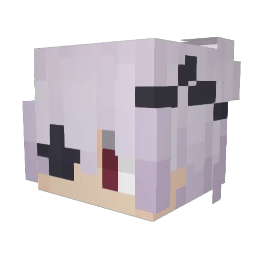MILKBAG666 Minecraft avatar head, 3D render